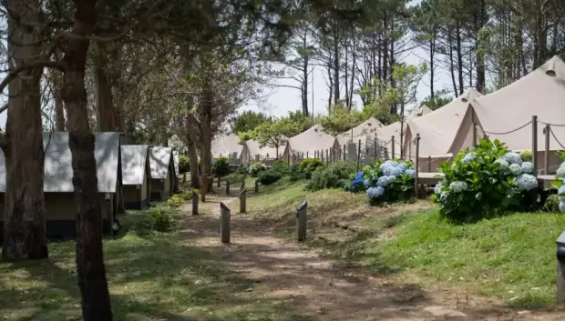 Camping de la isla de Ons.
