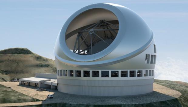 Simulación del Telescopio de Treinta Metros (TMT)