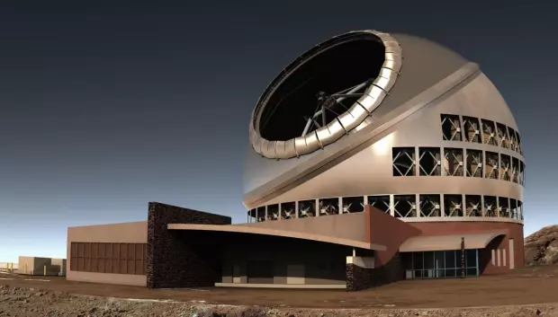 Representación del Telescopio de Treinta Metros (TMT)