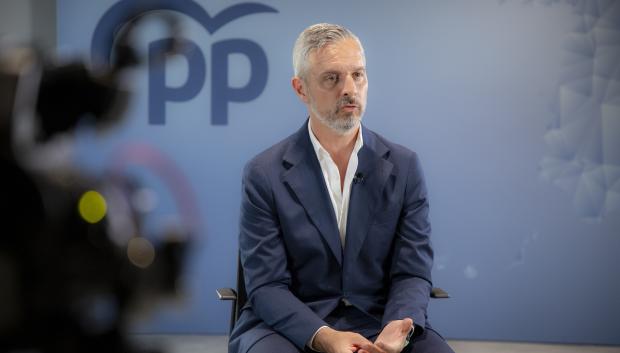 Juan Bravo en un momento de la entrevista