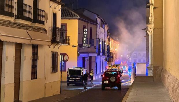 Incendio en la Mezquita Catedral de Córdoba