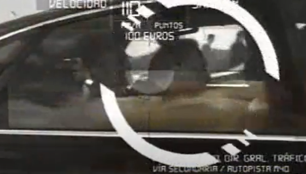 Pere Navarro en el asiento trasero