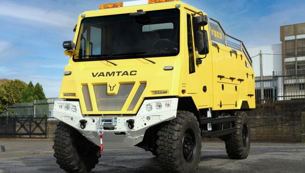 El SK es un pequeño camión antiincendios