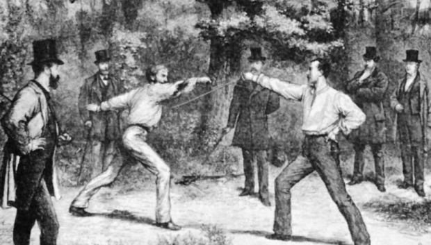 Duelo en el Bois de Boulogne en 1874