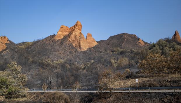 (Zona calcinada del paraje de Las Médulas
