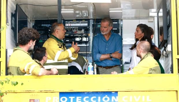 Los Reyes, en el puesto de mando avanzado del Parque Natural del Lago de Sanabria