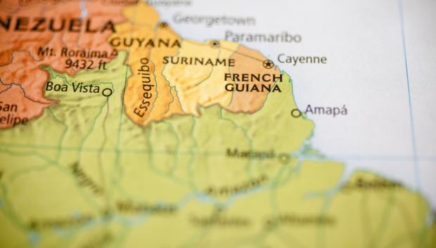 Mapa de la Guayana Francesa