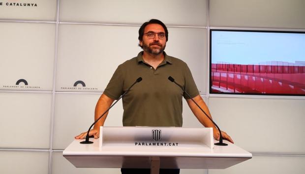 El diputado del PSC Ferran Pedret, este martes en rueda de prensa