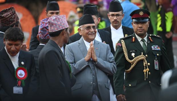 Imagen de archivo del primer minsitro de Nepal, Sharma Oli.