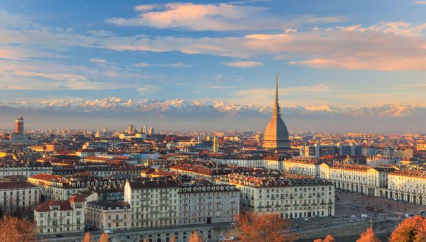 Vista panorámica de la ciudad de Turín