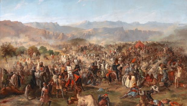 La batalla de las Navas de Tolosa, pintada en 1864 por Francisco de Paula Van Halen