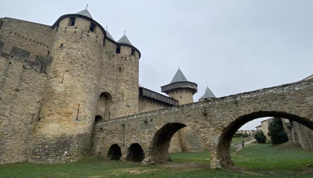 Castillo Condal, en la ciudadela de Carcasona.