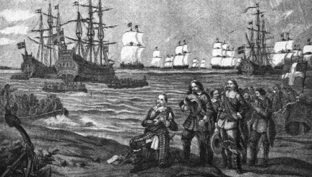 Desembarco de Gustavo II Adolfo en Alemania