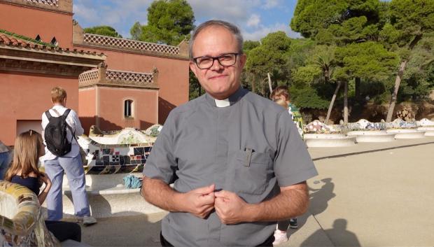 Bruno Bérchez, en el Park Güell