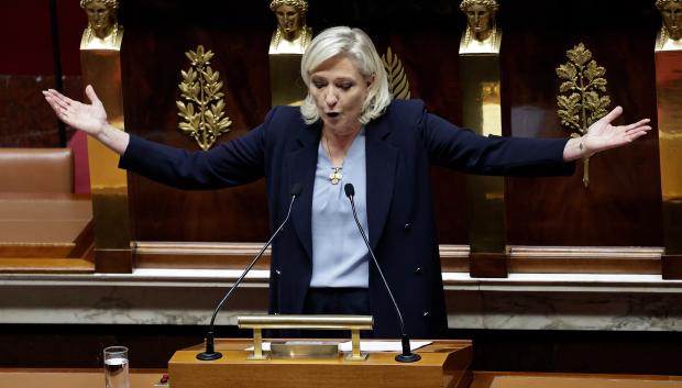 Marine Le Pen en la Asamblea Nacional