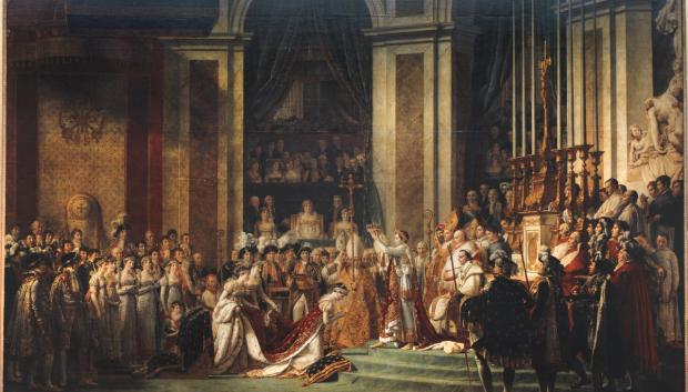 Consagración del emperador Napoleón I y coronación de la emperatriz Josefina en la catedral de Notre-Dame de París