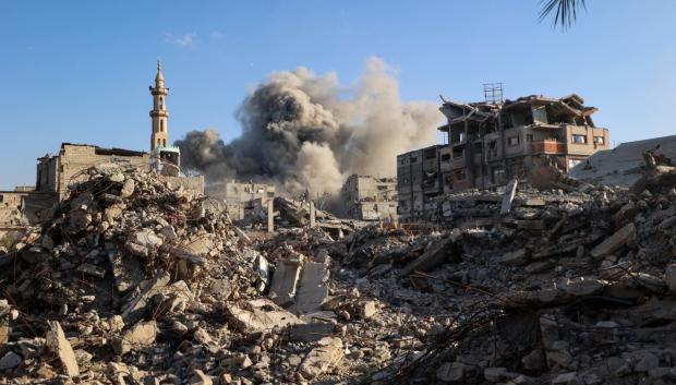 Edificios destruidos en la Franja de Gaza