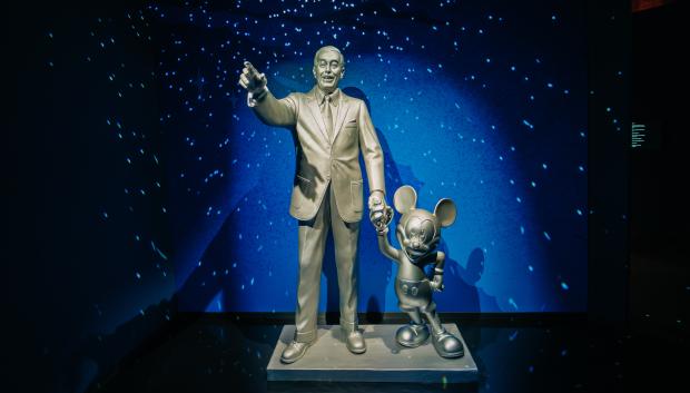 La muestra está centrada en la trayectoria de Walt Disney