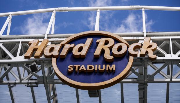 Exterior del Hard Rock Stadium, recinto donde se iba a jugar el Villarreal - Barcelona