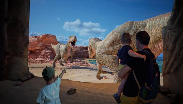 El museo de Dinópolis contiene impactantes recreaciones