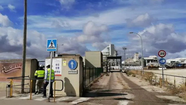 Imagen de archivo de una movilización en la planta que Azucarera tiene en la localidad de Azucarera en Miranda de Ebro (Burgos)