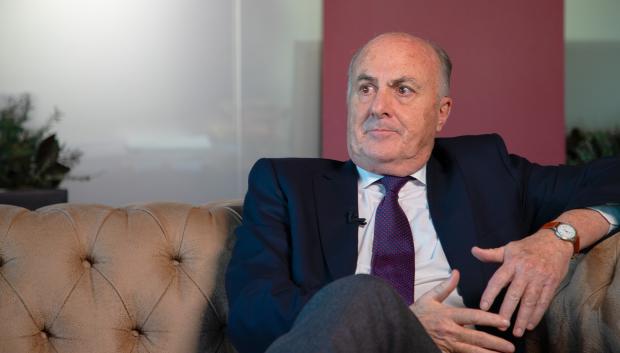 Manuel García-Castellón, durante su entrevista en la redacción de El Debate