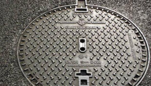 Tapa de alcantarilla de Barcelona