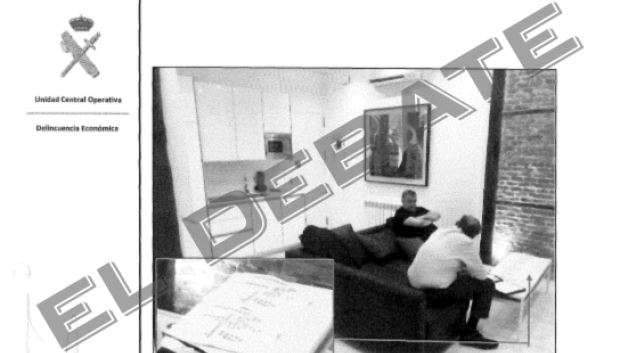 Imagen del informe de la UCO en la que aparece Santos Cerdán