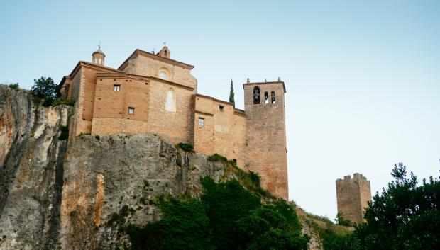 Colegiata de Santa María la Mayor, en lo alto de Alquézar.