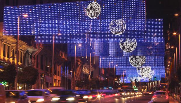 Iluminación Gran Vía de Madrid