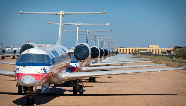 Parque aéreo de Pinal County, en Arizona (Estados Unidos).