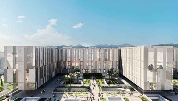 Recreación del Tercer Hospital de Málaga