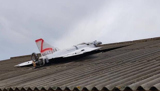 Un dron en una casa de Moldavia