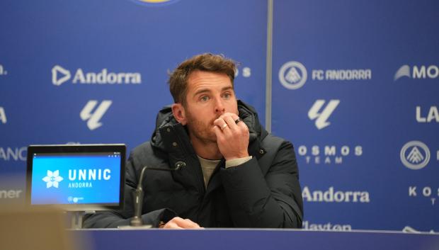 Ibai Gómez, en una rueda de prensa