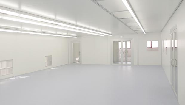 Una de estas salas blancas para la producción de baterías