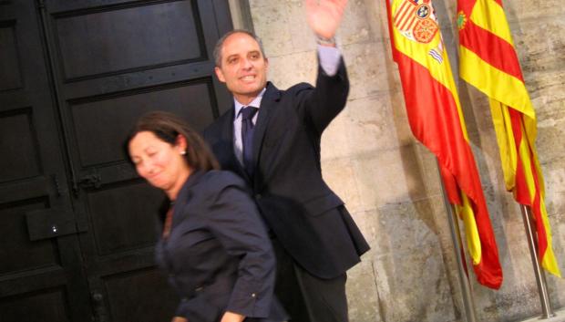 Imagen de archivo del día en el que Francisco Camps anunció su dimisión como presidente de la Generalitat Valenciana.