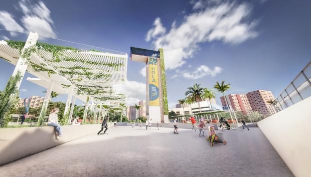 Imagen del proyecto de la Torre Miramar de Valencia presentado en 2022.