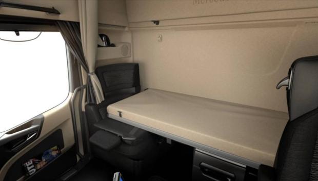 En un camión se puede dormir, pero no es la mejor cama del mundo