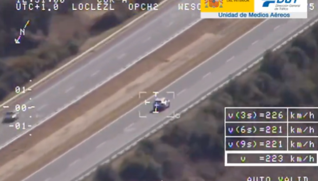 El helicóptero necesita varios segundos para medir la velocidad