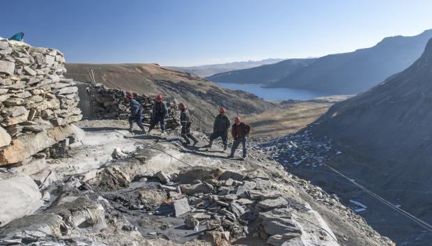 Mineros de oro en La Rinconada