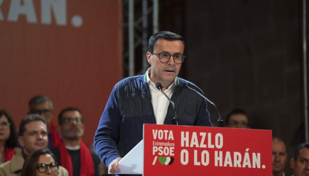 El candidato socialista a la Presidencia de la Junta, Miguel Ángel Gallardo