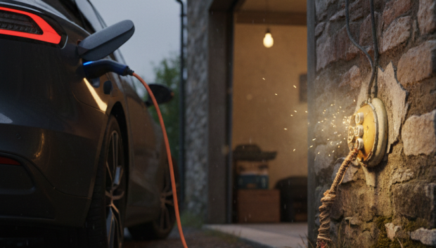 Un coche eléctrico no puede enchufarse en cualquier sitio