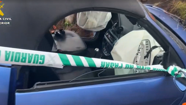 El accidente no fue menor, saltaron hasta los airbag