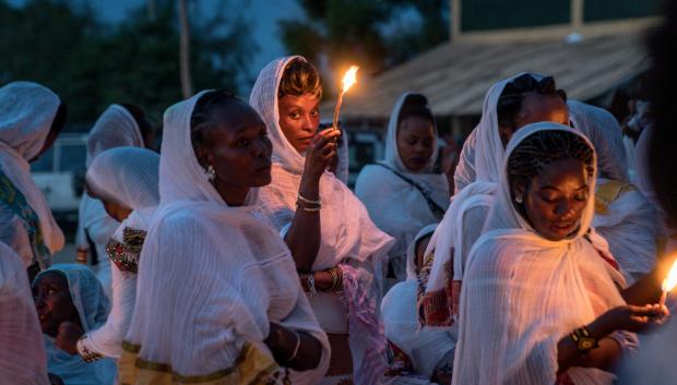 Peregrinos en Lalibela