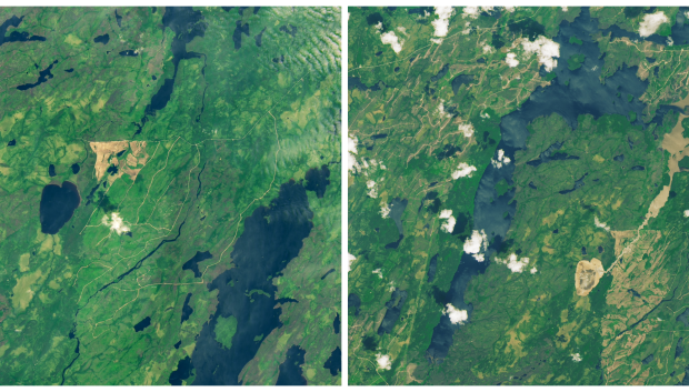 Antes y después del lago Rouge