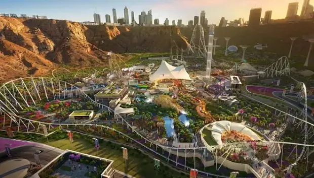 Parque de atracciones Six Flags Qiddiya City, en Arabia Saudí