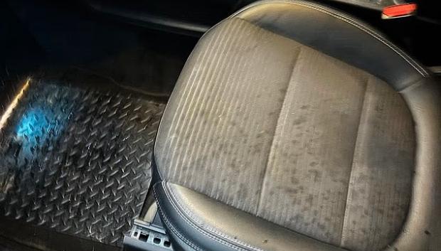 El asiento del coche en cuestión