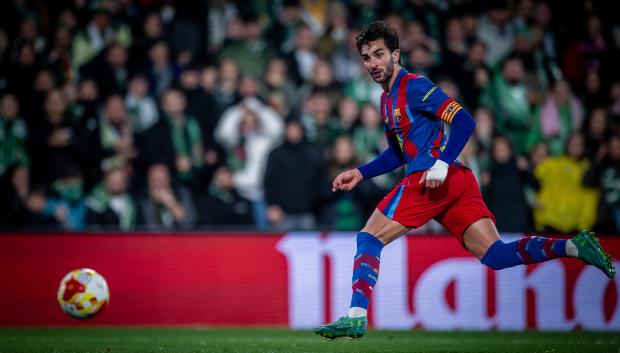 Ferran Torres celebra el gol en El Sardinero