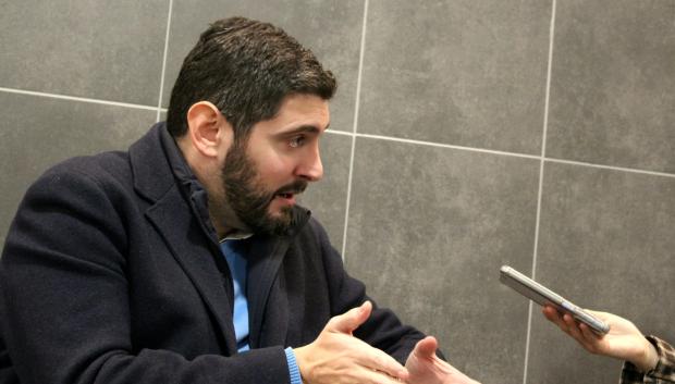 Alejandro Nolasco, durante su entrevista con El Debate