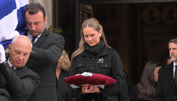 Irene Urdangarin no pudo contener las lágrimas en el funeral de la Princesa Irene de Grecia